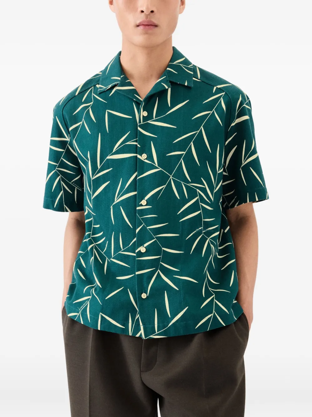 Jacquemus Overhemd met print Groen