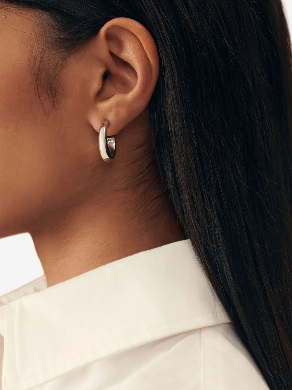  Jacquemus Half-hoop Earrings - Silver 