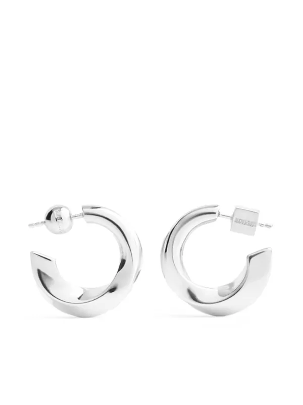 Jacquemus Half-hoop Earrings in Silver