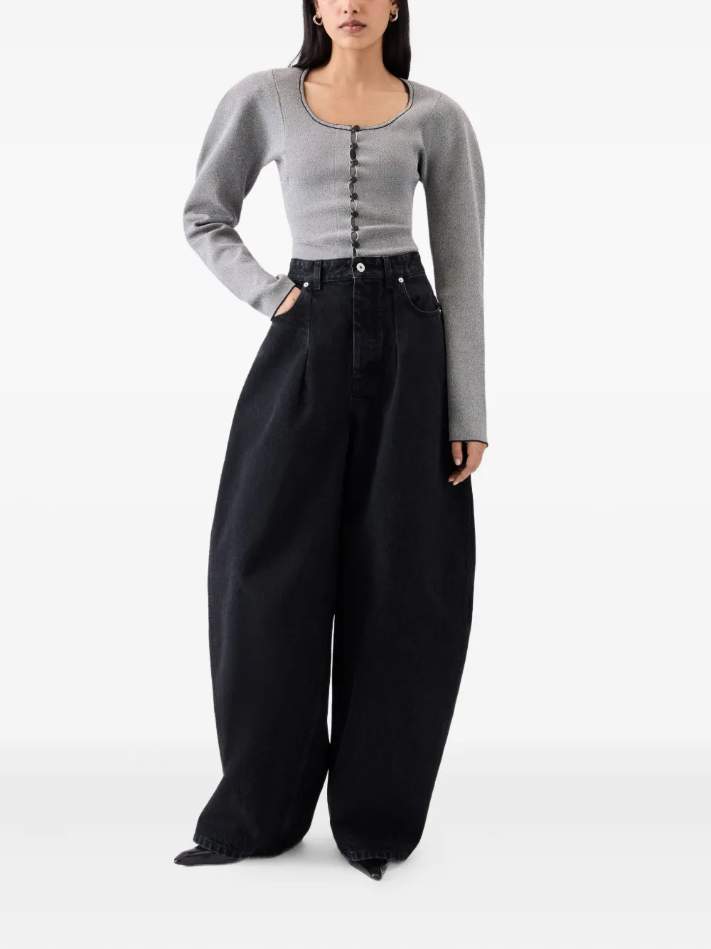 Jacquemus High waist jeans Zwart