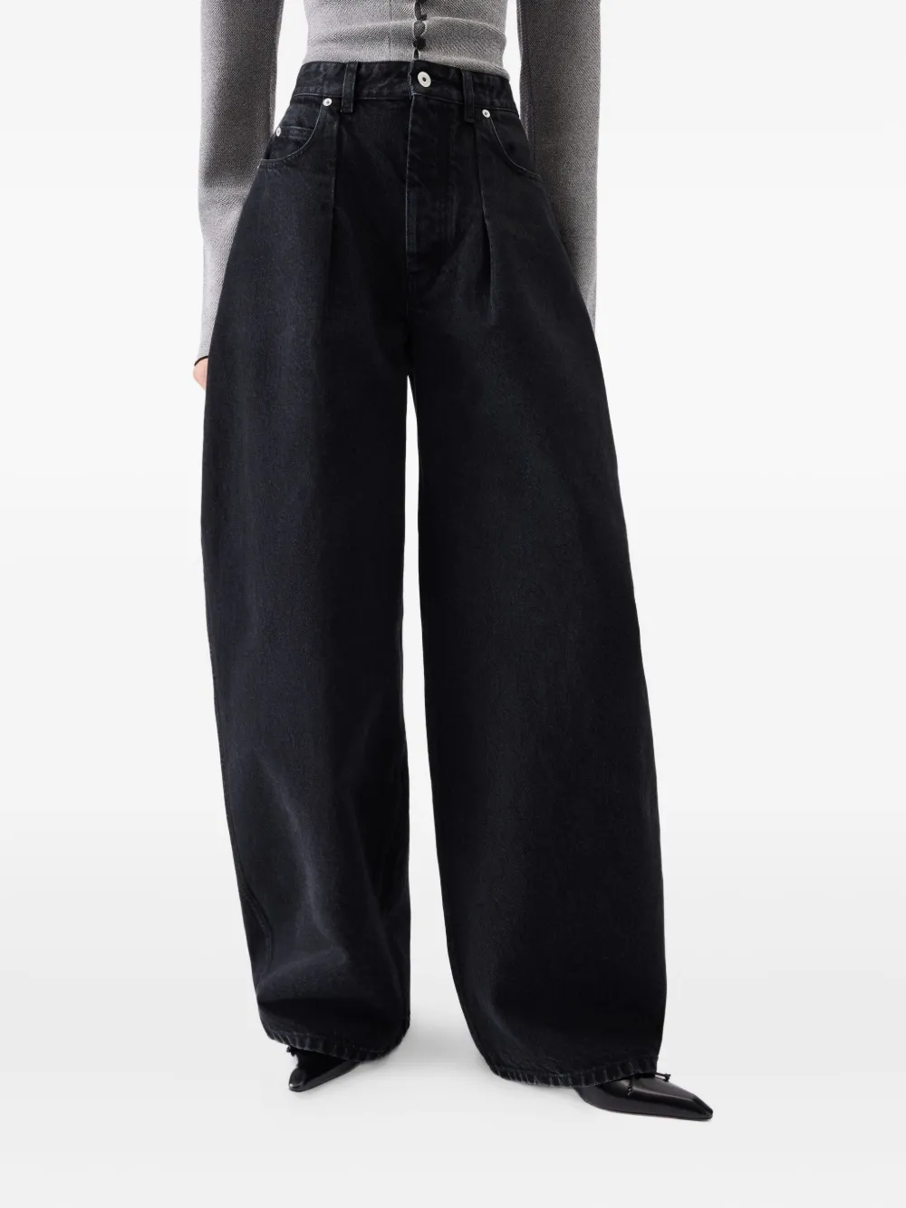 Jacquemus High waist jeans Zwart