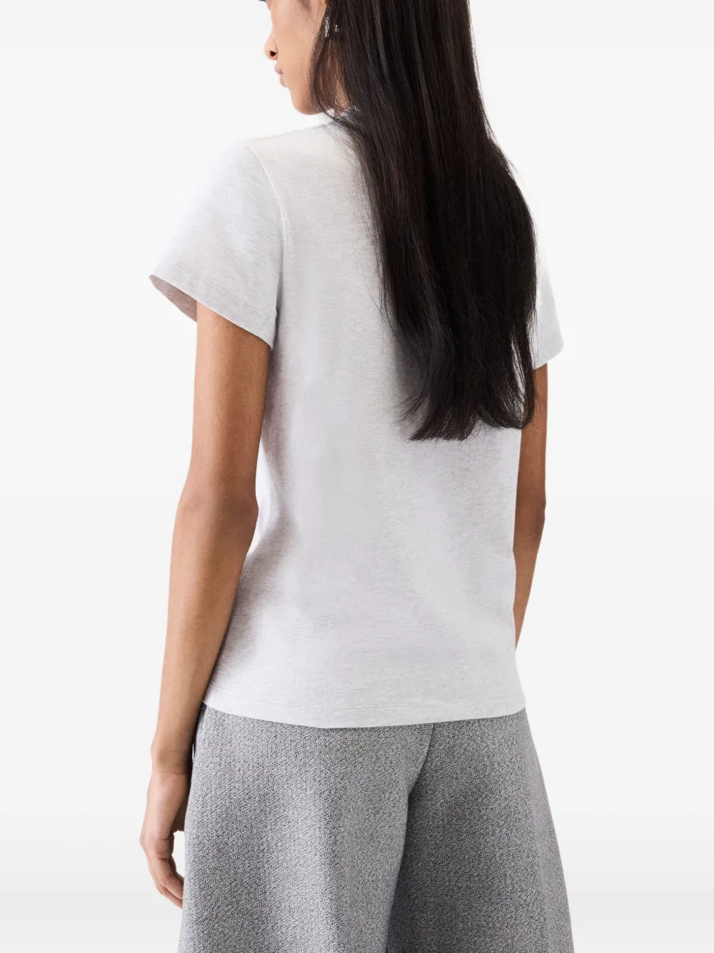 Jacquemus T-shirt met geborduurd logo Grijs