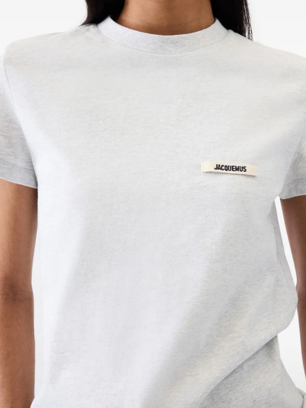 Jacquemus T-shirt met geborduurd logo Grijs