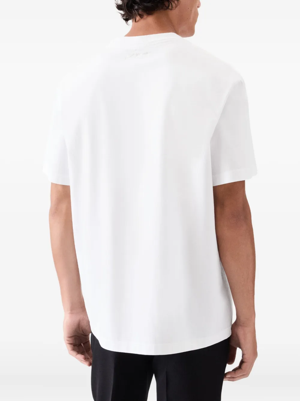 Jacquemus T-shirt met geborduurd logo Wit