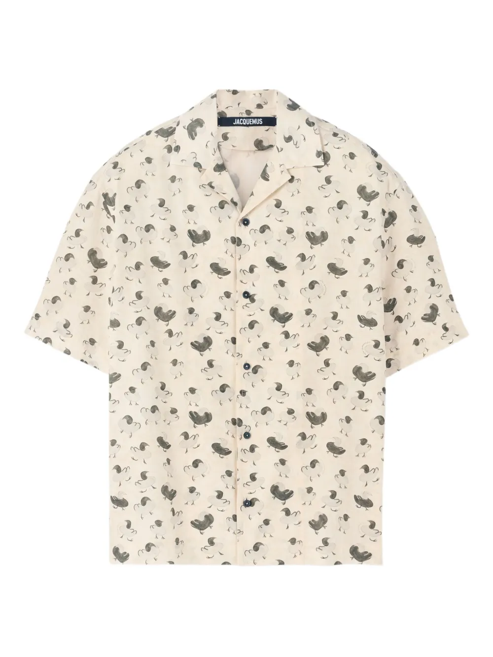 Jacquemus Overhemd met bloemenprint Beige