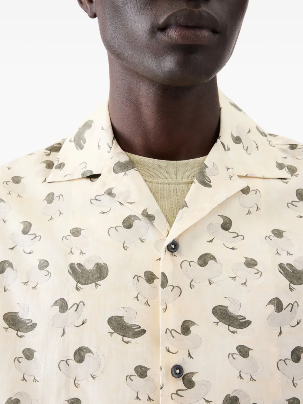 Jacquemus Overhemd met bloemenprint Beige