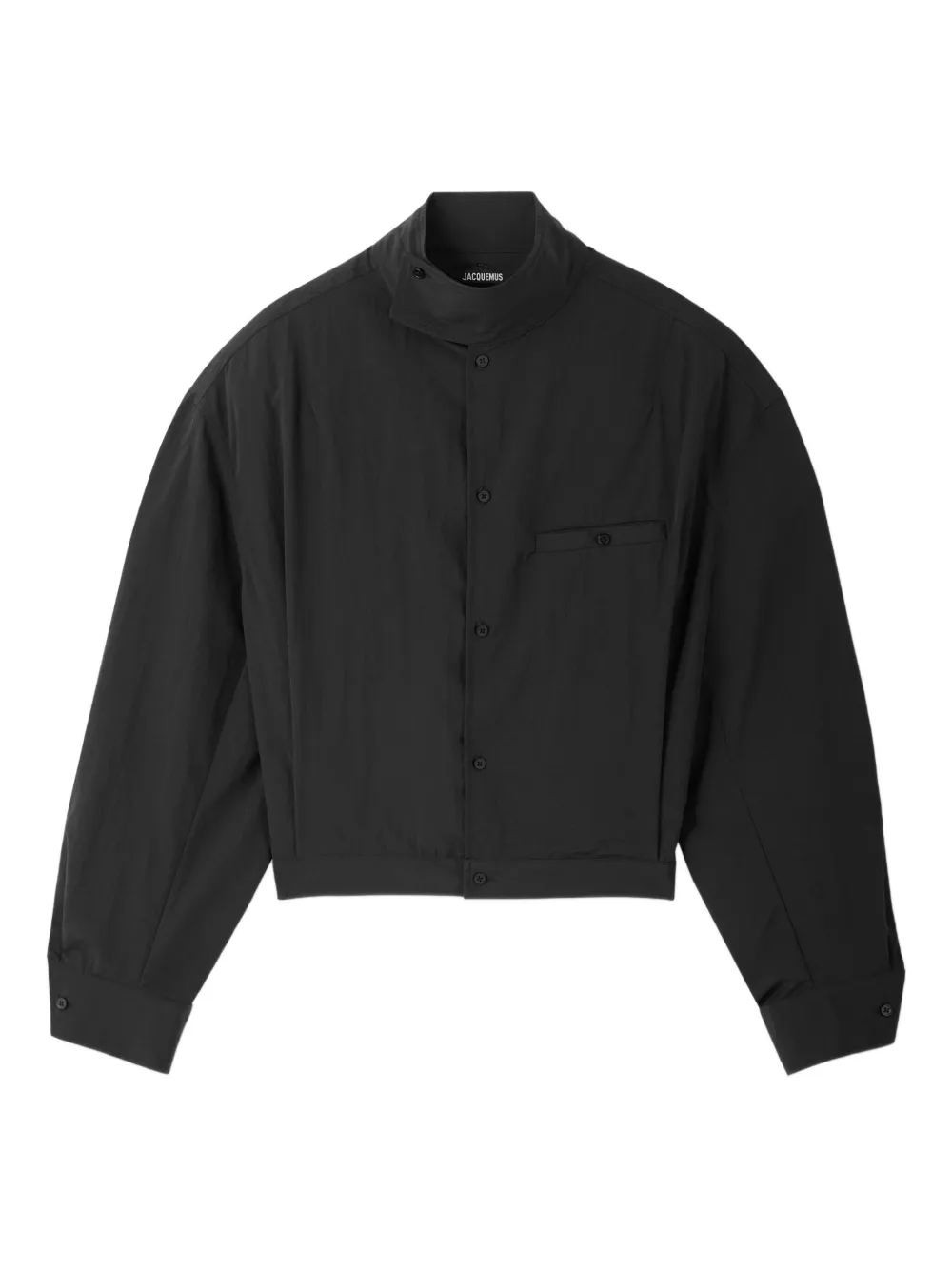 Jacquemus Button-up cropped jack Zwart