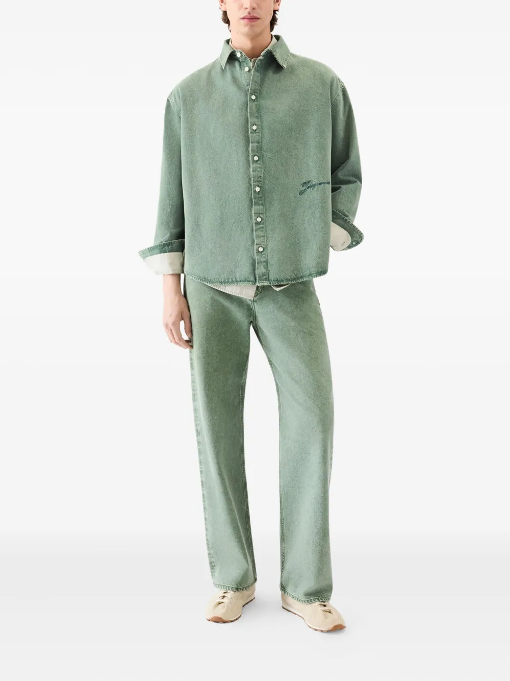 Jacquemus Denim overhemd - Groen