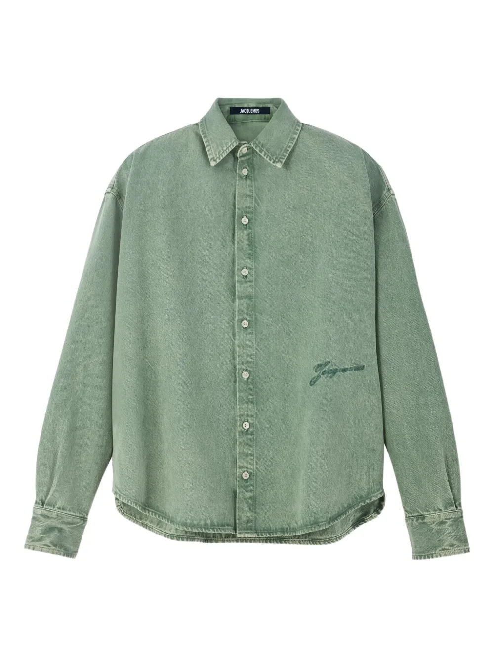 Jacquemus camisa de mezclilla con efecto desgastado | verde | Image 1