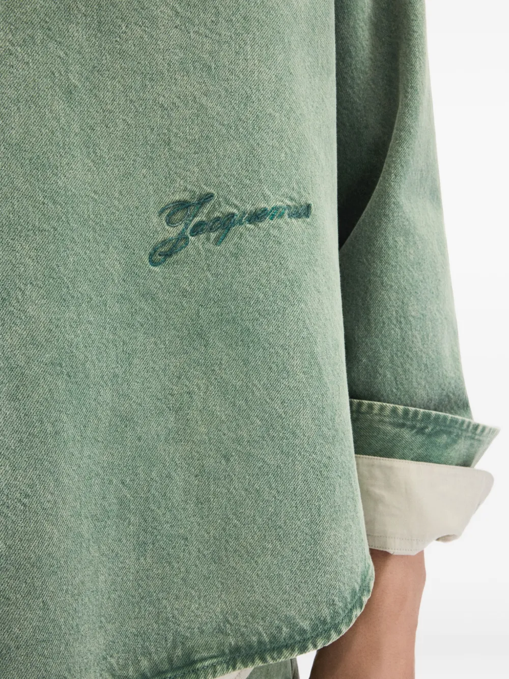 Jacquemus Denim overhemd Groen
