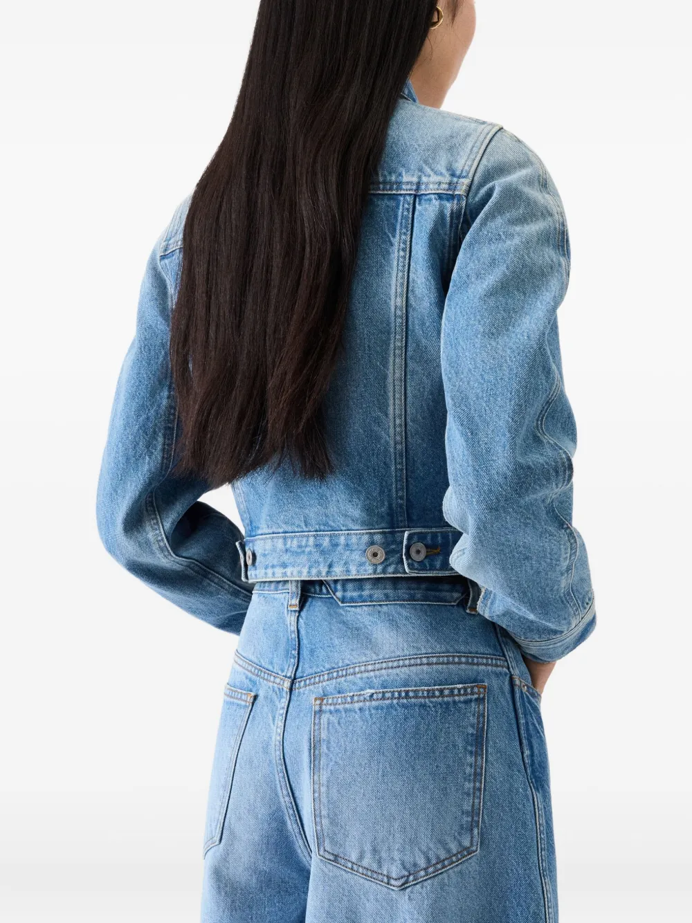 Jacquemus Cropped spijkerjack Blauw