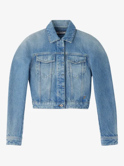 Jacquemus veste crop en jean