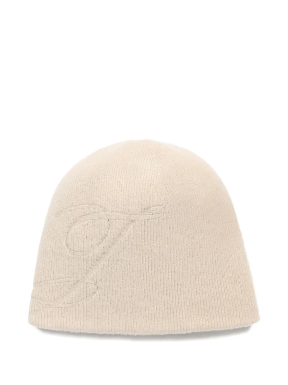 Jacquemus Beanie mit J-Logo - Nude