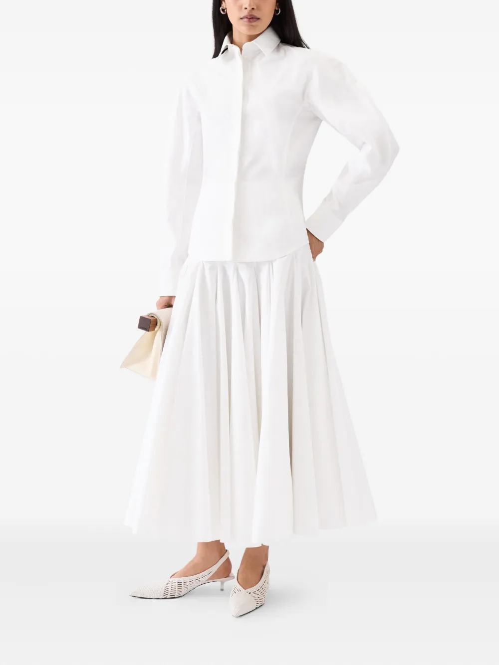 Jacquemus Le Ovalo blouse Wit
