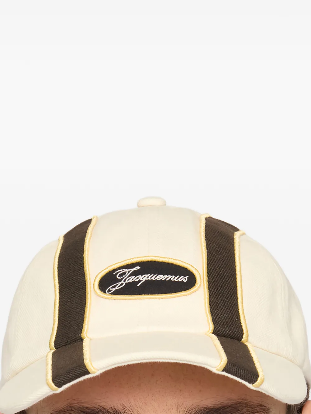 Jacquemus Aero Cotton Baseball Cap In Neutral
