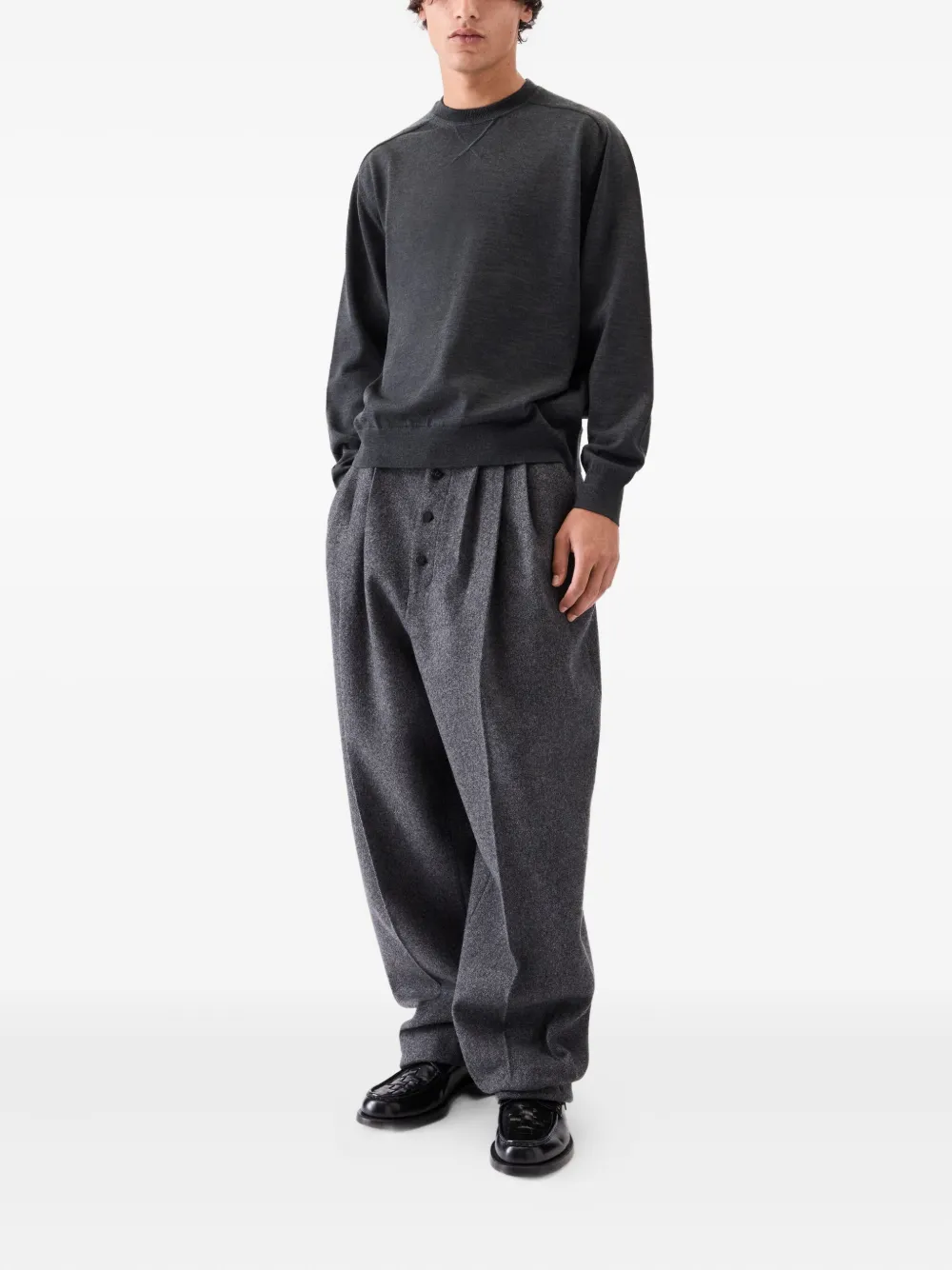 Jacquemus Le Brode sweater met borduurwerk - Grijs