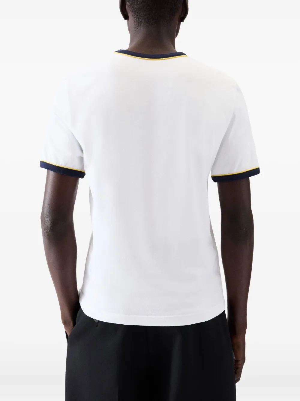 Jacquemus Le Gio T-shirt met contrasterende afwerking en logo Wit