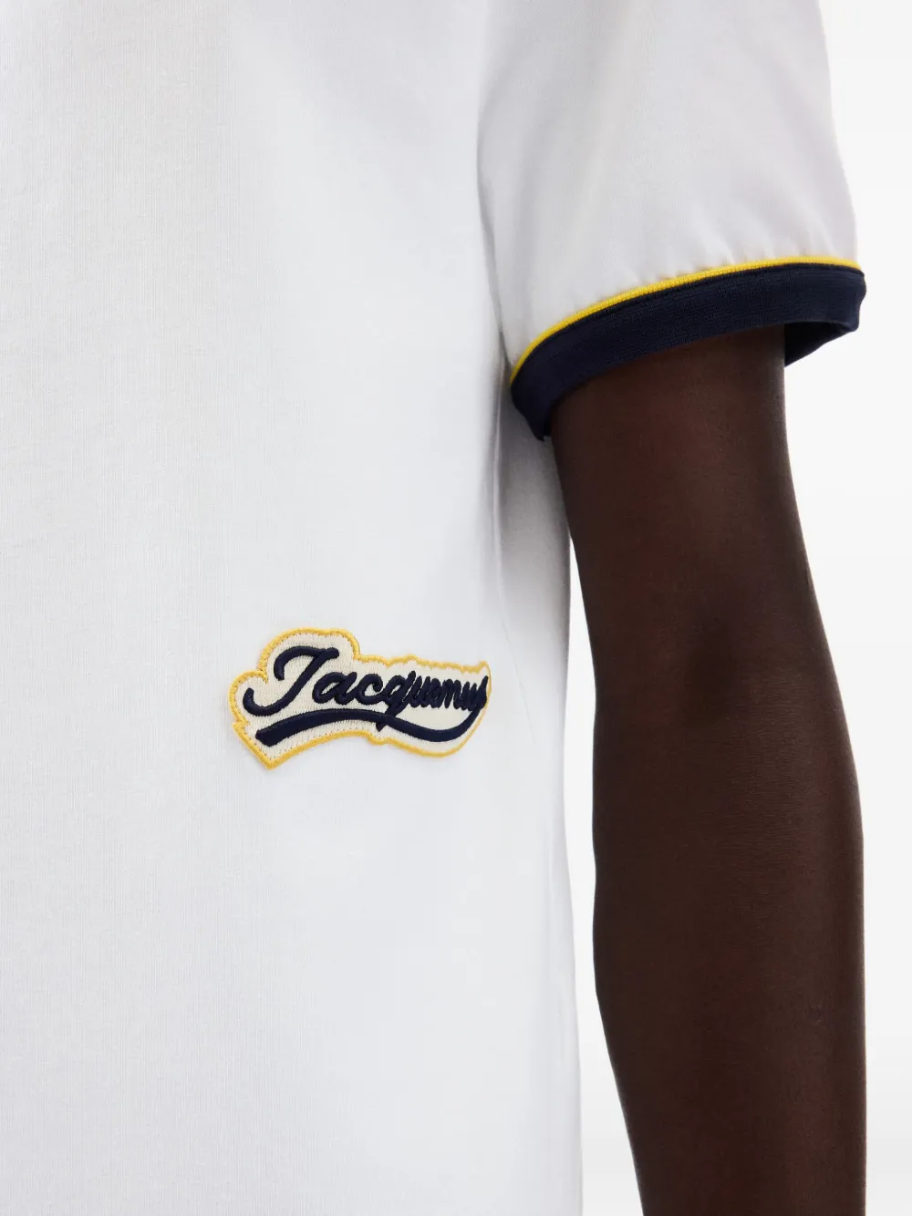 Jacquemus Le Gio T-shirt met contrasterende afwerking en logo Wit