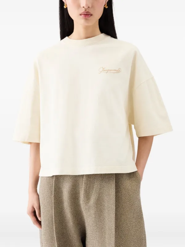 Jacquemus Corto Cropped T-shirt | Neutrals | FARFETCH