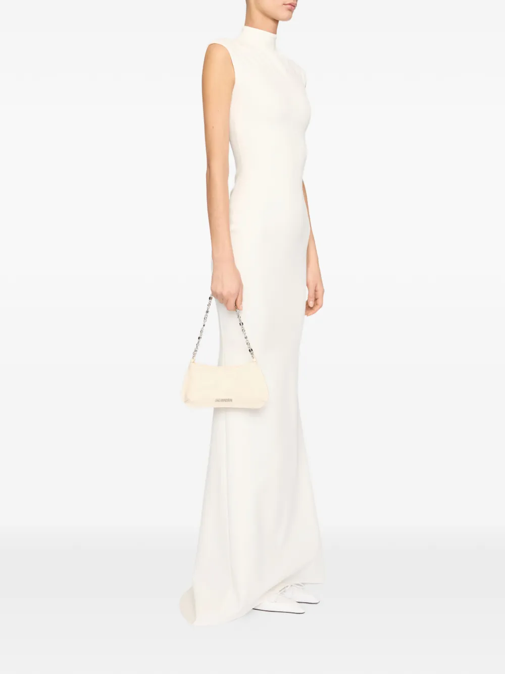  Jacquemus Little Bisou Chain Shoulder Bag - Neutrals 