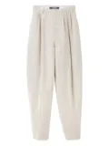 Jacquemus Le Fernando button-front pleated trousers - Neutrals