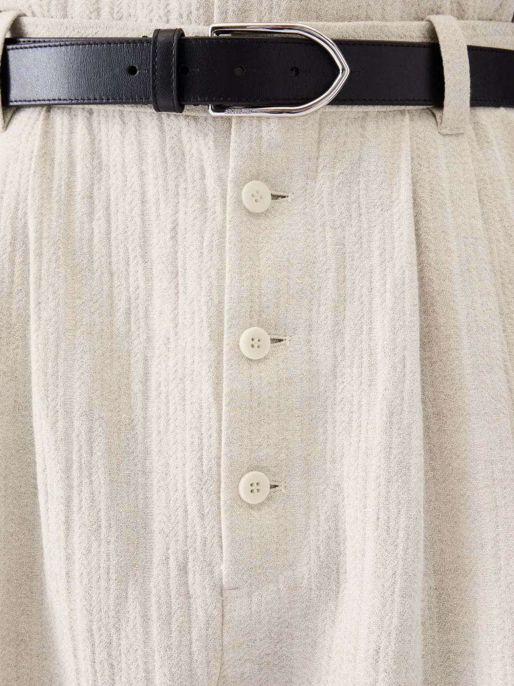 Jacquemus Le Fernando plooibroek met knopen Beige
