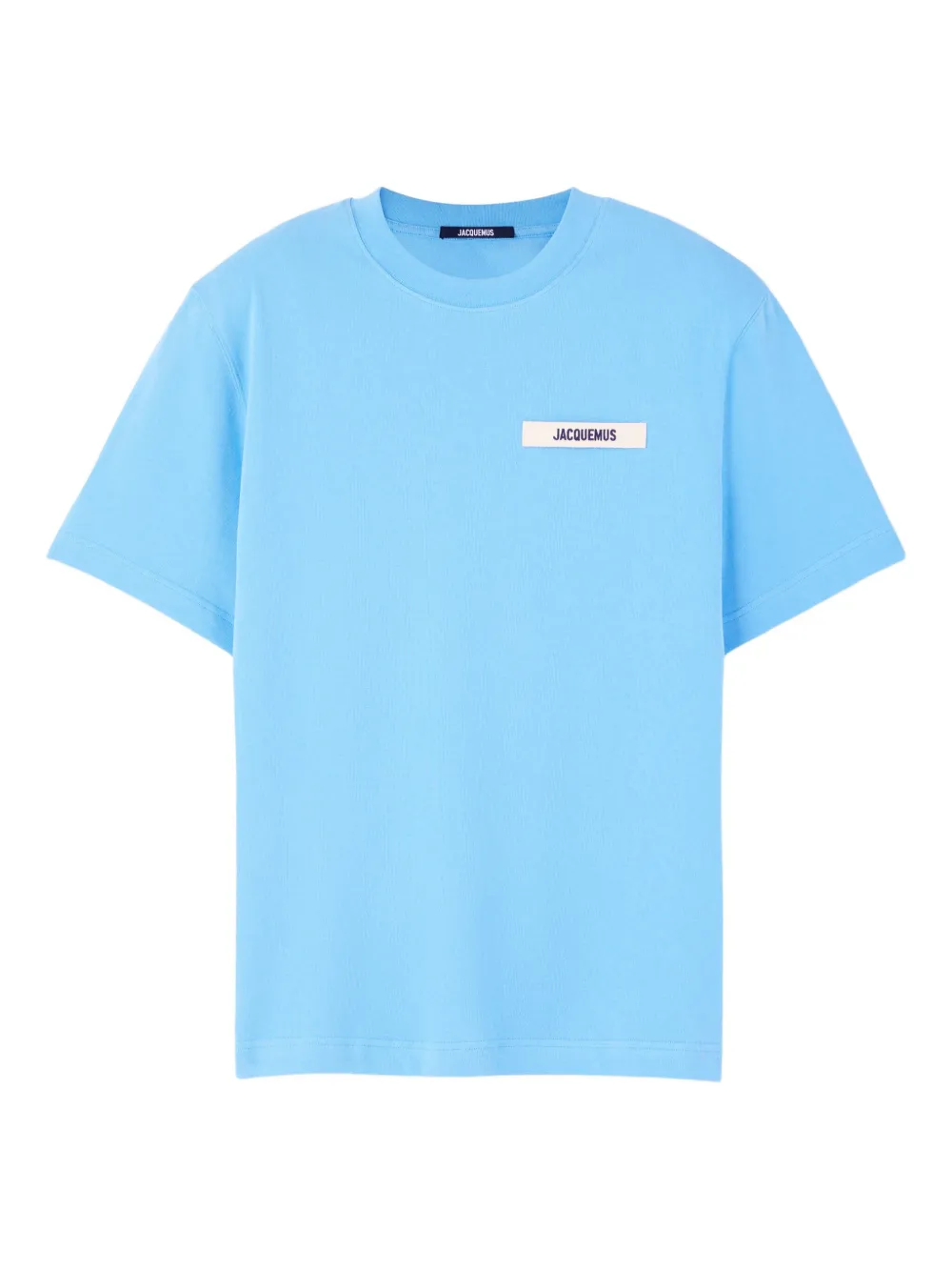 Jacquemus Gros Grain T-shirt verfraaid met logo Blauw