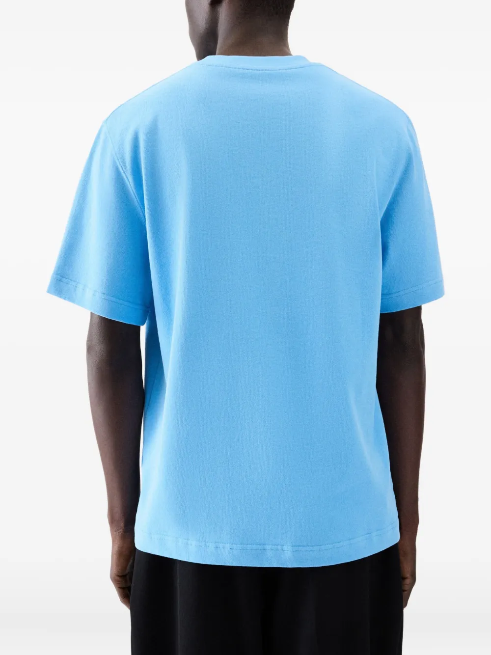 Jacquemus Gros Grain T-shirt verfraaid met logo Blauw