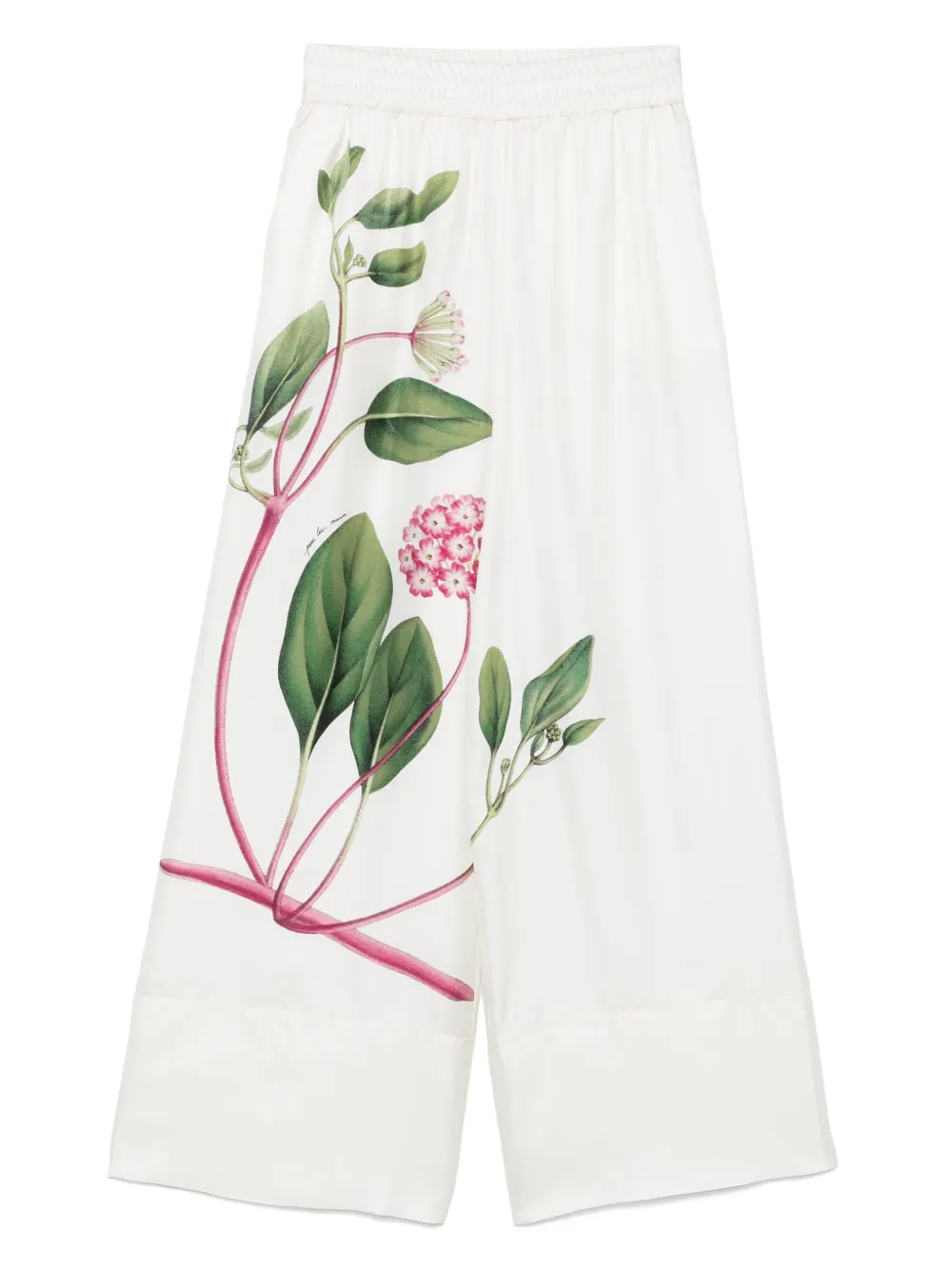 Pierre-Louis Mascia Broek met bloemenprint Wit
