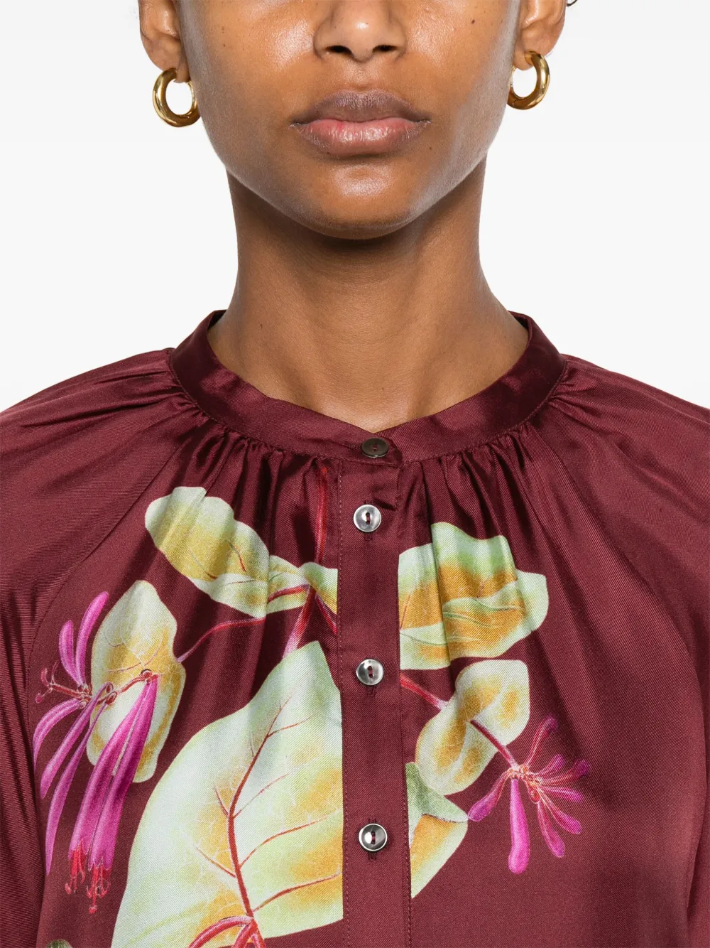 Pierre-Louis Mascia Maxi-jurk met bloemenprint Rood