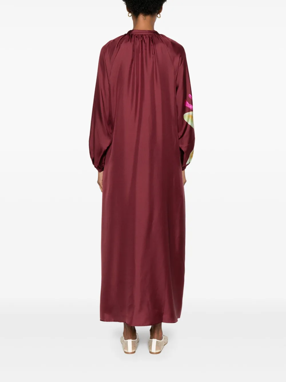 Pierre-Louis Mascia Maxi-jurk met bloemenprint Rood