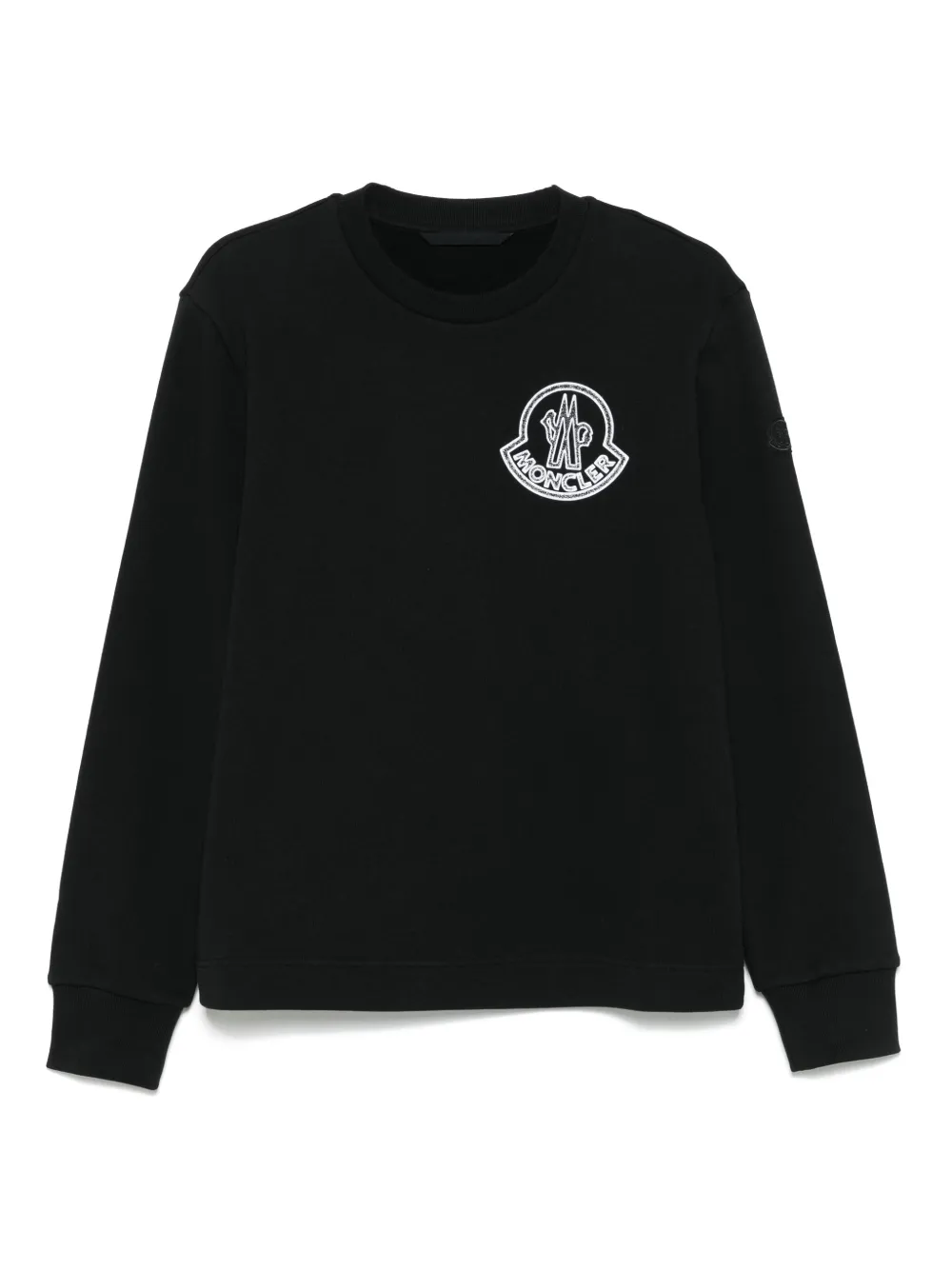 Moncler logo-print sweatshirt - ブラック Moncler logo-print sweatshirt - ブラック