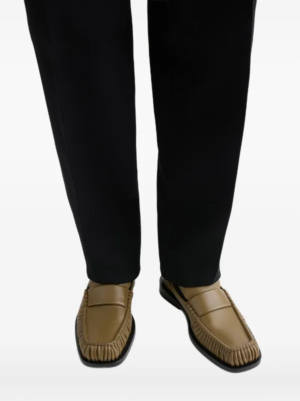 Jil Sander テクスチャード ローファー | イエロー | FARFETCH JP