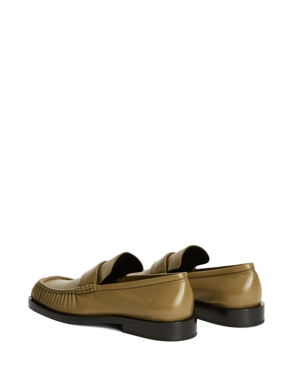 Jil Sander wrinkled-detail loafers Yellow