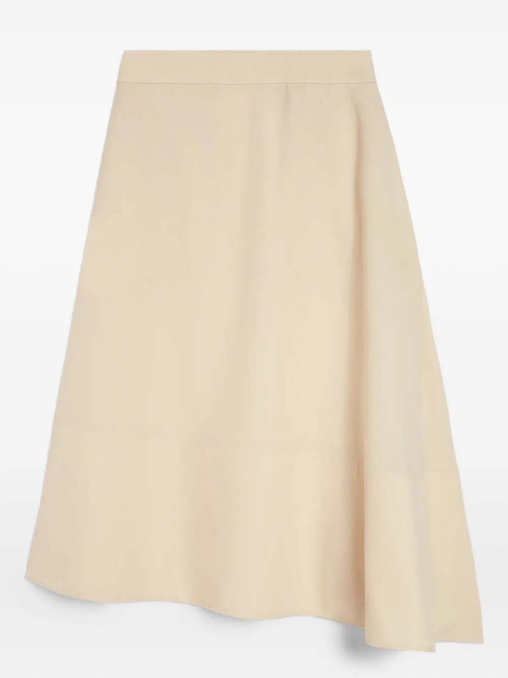 Jil Sander wool asymmetric skirt | Neutrals | Image 1