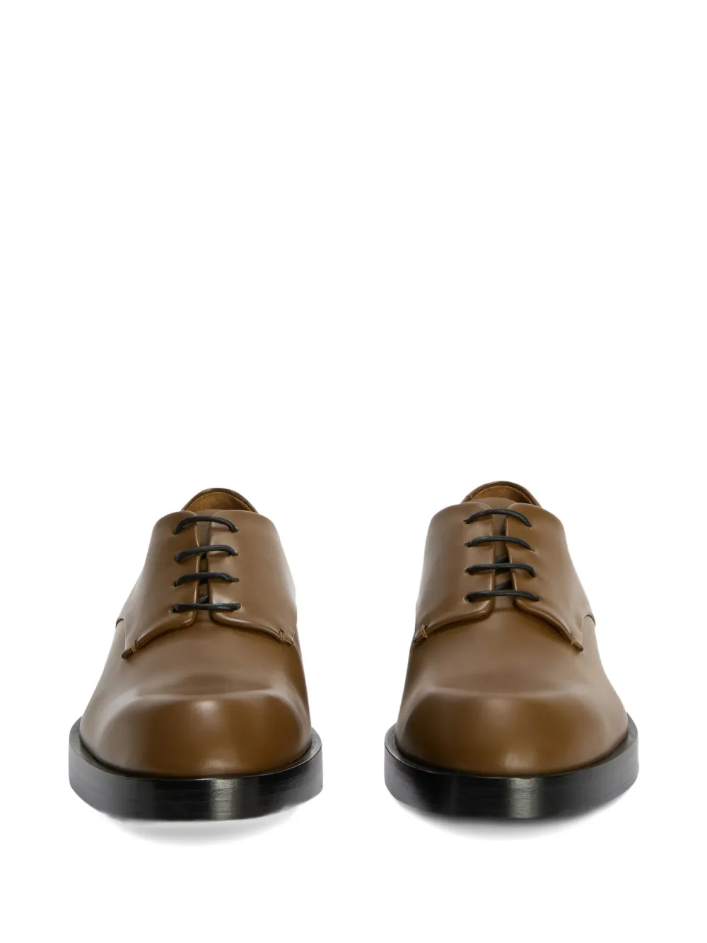 Jil Sander leather Derby shoes Brown