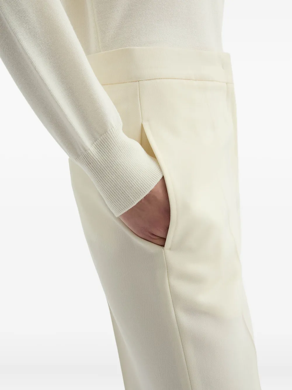 Jil Sander Wollen broek Wit