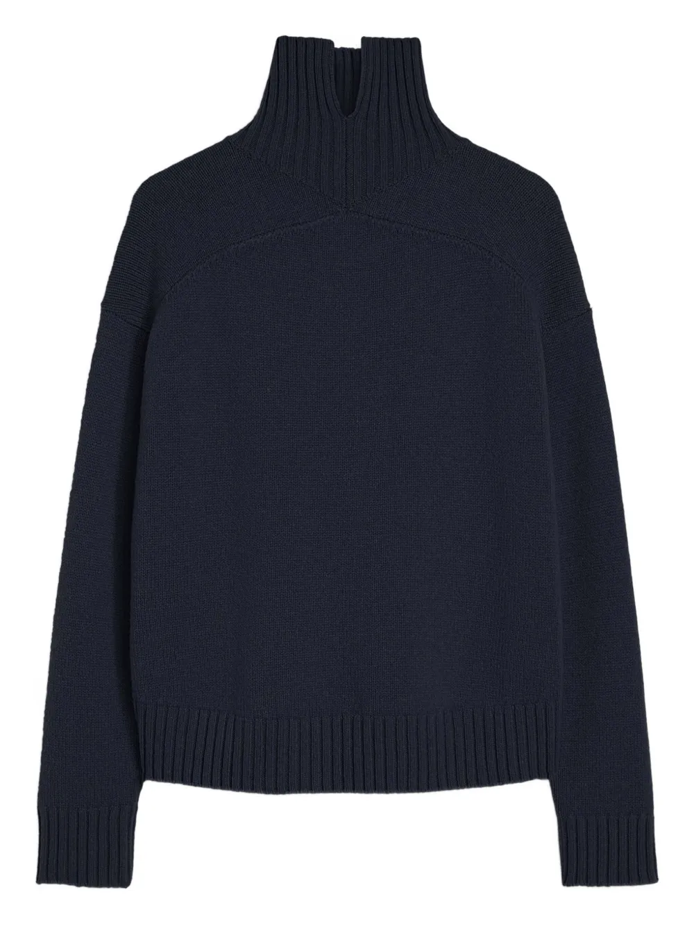 Jil Sander Trui met hoge hals Blauw