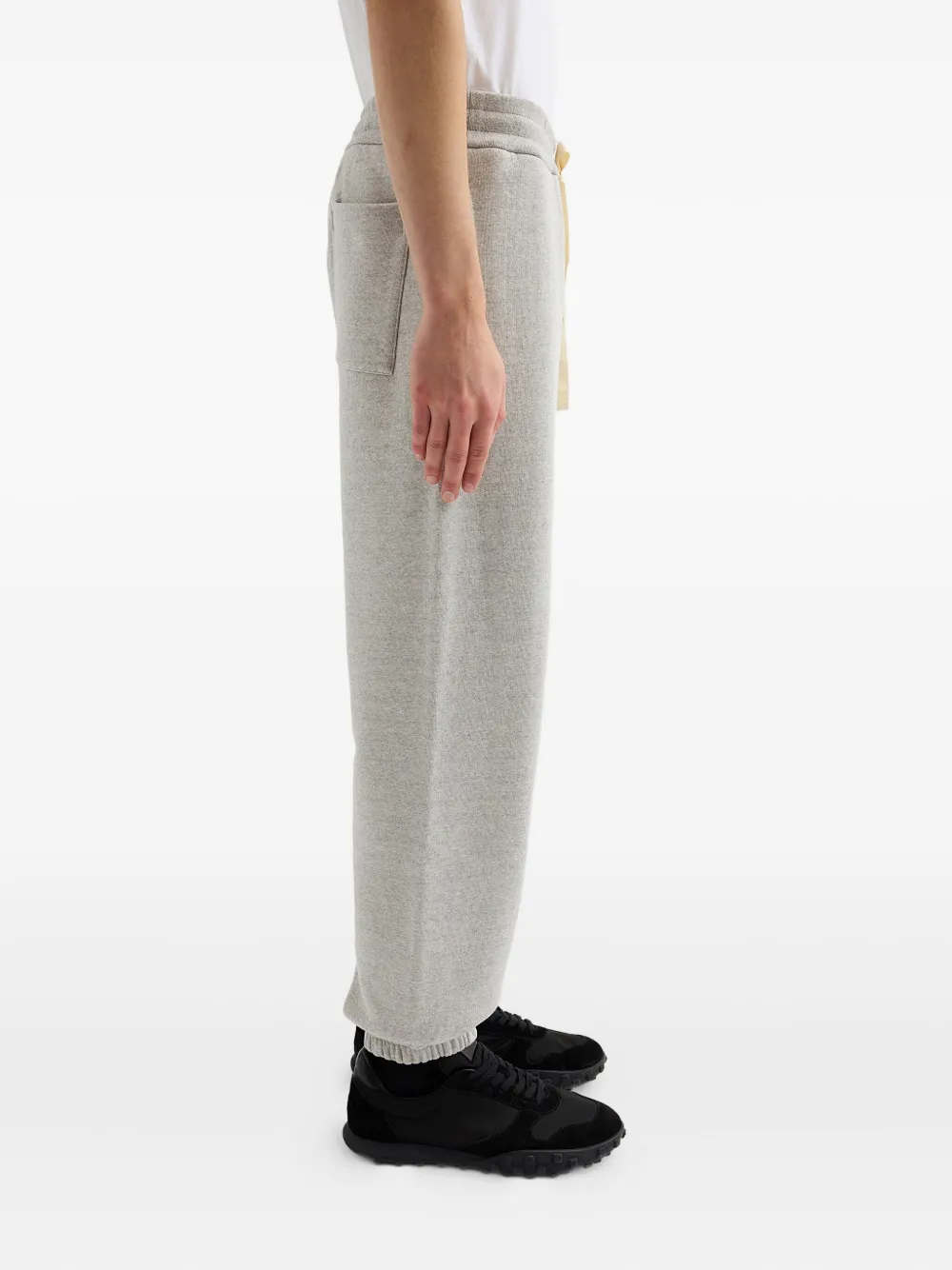 Jil Sander Katoenen trainingsbroek met geborduurd logo Grijs