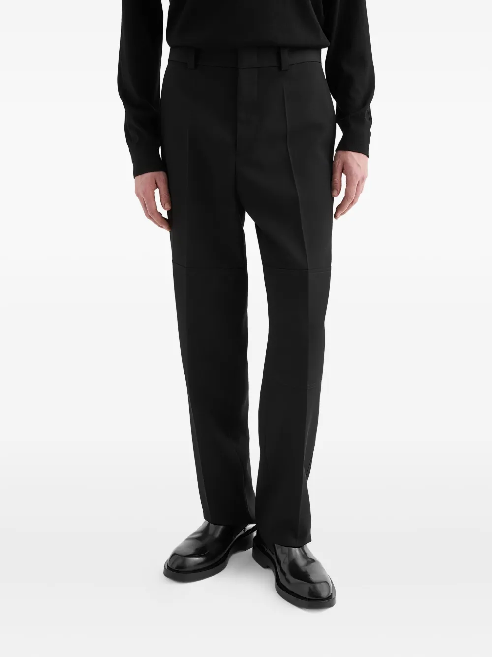 Jil Sander Wollen broek Zwart