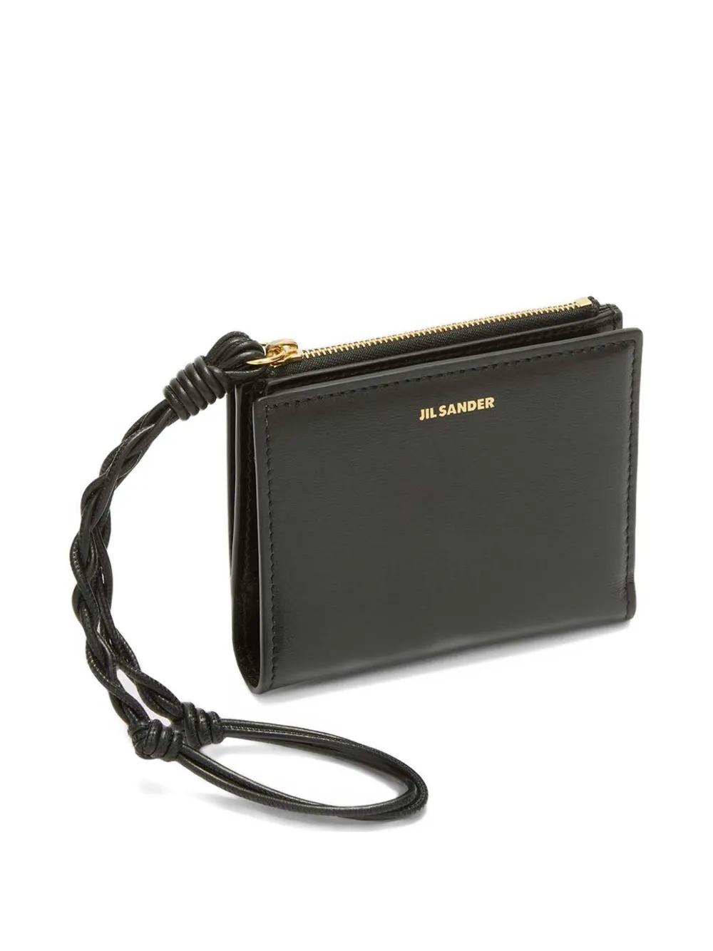 Jil Sander Portemonnee met logoprint Zwart