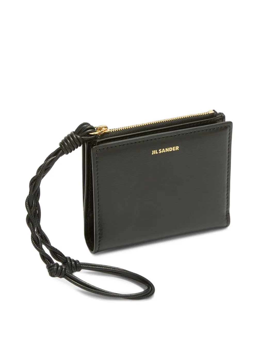 Jil Sander Portemonnee met logoprint - Zwart
