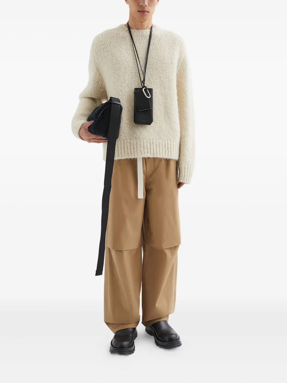 Jil Sander Katoenen broek Beige