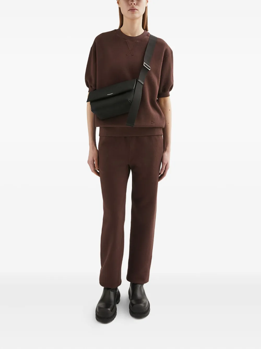 JIL SANDER+ Katoenen badstof T-shirt Bruin