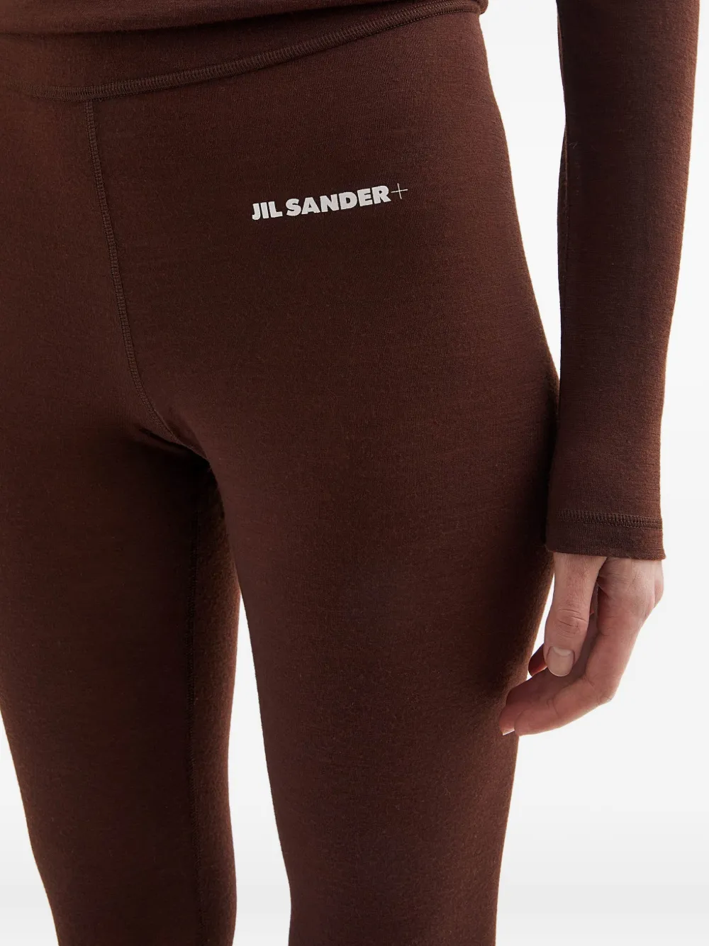 JIL SANDER+ Legging met logoprint Bruin