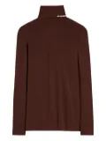 Jil Sander roll-neck T-shirt - Brown