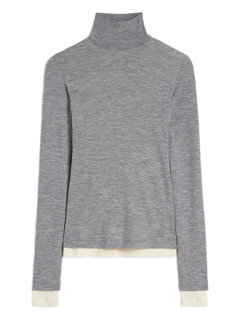 JIL SANDER+ wool layered T-shirt | Grey | Image 1