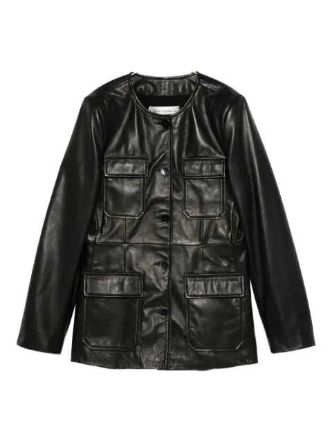 Nour Hammour leather blazer