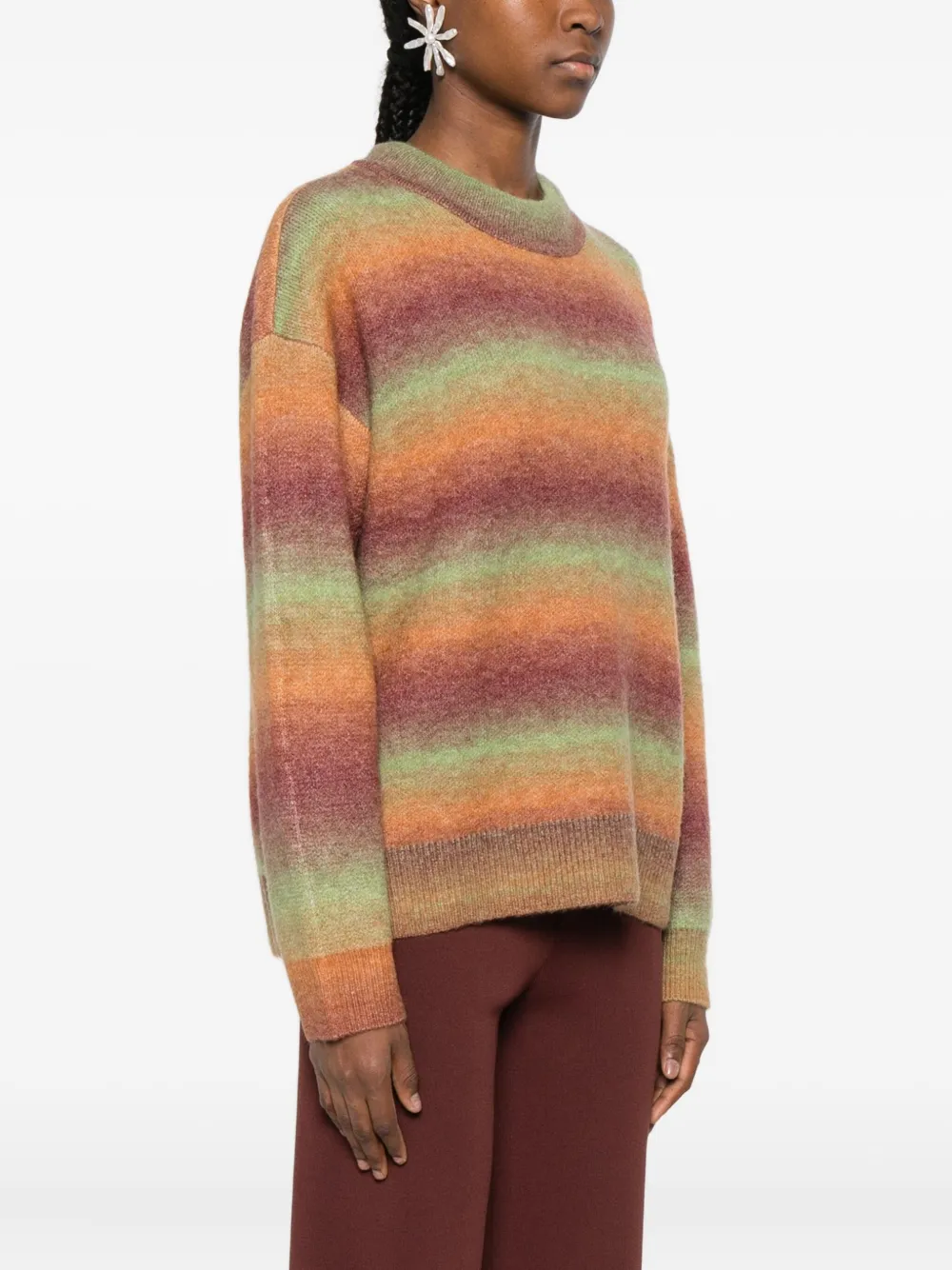 Simon Miller Calder gestreepte trui Oranje