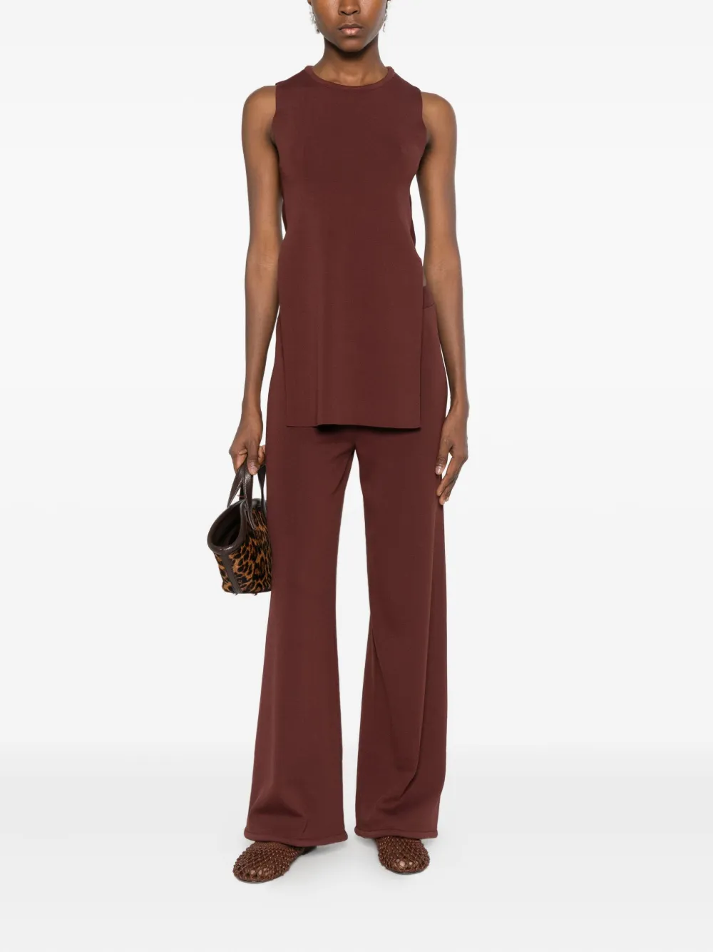 Simon Miller Canoga gebreide spencer Bruin